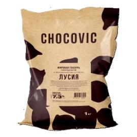 Глазурь молочная для покрытия Chocovic Lucia, твердая лауриновая, код ISF-T607CHVC-6, 1 кг*
