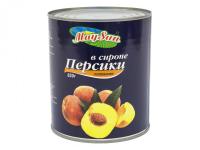 Персики половинки в сиропе 850мл MaySun