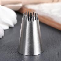 Насадка кондитерская "Французская звезда", арт 3831034, d 3,4 см, вых. 1,7 см, шт