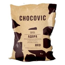 Глазурь темная для покрытия Chocovic Adora, твердая лауриновая, ISD-Q143CHVC-69C, 1кг*