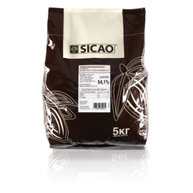 Шоколадная масса темная SICAO ( какао 53%) код CHD-Q54-25B, 5 кг