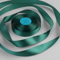 Лента атласная, 25 мм*23м, цвет темно-зеленый №106, арт.1183696