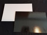 Подложка 39*59 см, h 3,2 мм, лам. черн/бел, шт