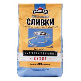 Сливки сухие быстрорастворимые (заменитель), 400 гр (кор/10шт) РАСПАК