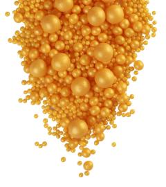 Драже зерновое в глазури ЖЕМЧУГ золото (микс) "ФБ" #230, 50 гр (фасовка ИМ)