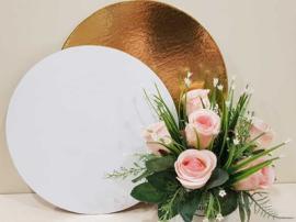 Подложка d 24 см, h 3,2 мм, лам. зол/жемч, шт