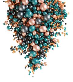 Драже зерновое в глазури ЖЕМЧУГ МИКС (тем.бирюза, персик, черный) "ФБ" #172 ,1,5кг