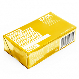 Масло слад-слив несол Традиционное "БМК" м.д.ж. 82,5%, 450 г, фольга (12 шт/упак)