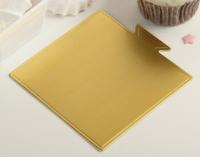 Подложка для пирожного «Золото» 9*9*0,1 см, арт.2941954