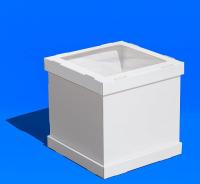 Короб для тортов с окном Strong Window White 260*260*300 мм