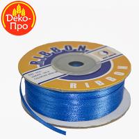 Лента атласная 3 мм синяя 100м, арт. 59522