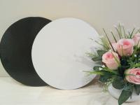 Подложка d 24 см, h 3,2 мм, лам. черн/жемч