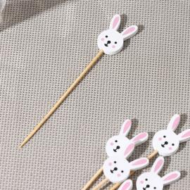 Шпажки Доляна «Пасхальные зайчики», 12 см, набор 25 шт, арт.9270892 Шпажки Доляна «Пасхальные зайчики», 12 см, набор 25 шт, арт.9270892