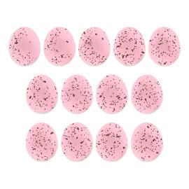 Украшение сахарные фигурки Мини-медальоны Перепелиные яйца розовые, 65гр, арт.tp93596
