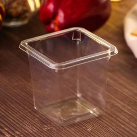 Стакан -креманка пласт. однораз. под запайку «Фреш», 8×8×7,5 см, 270 мл, Прозрачный, арт.7790745