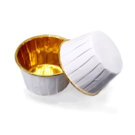 Форма бумажная "Маффин" 50*40 мм Pasticciere (Золотой борт Микс, 100 штук)