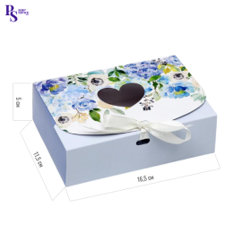 Моноблок с окном "средний с лентой", Лиловые цветы, КУ-00279 (кор/100шт)