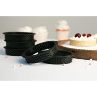Набор перфорированных форм для выпечки тартов, внутренний d=8,2 см, 6 шт, цвет чёрный, арт.4487446