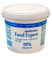 Майонез Food Expert 55%, ведро 5л ЕЖК