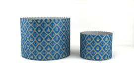 Форма для куличей 70*85, арт.PA7085PEGC "ХВ" синий (10 шт/уп) (запайщик ПС)