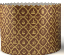 Форма для куличей 134*100, арт.PA134100PEG/2_R "ХВ" коричневый 166 шт.