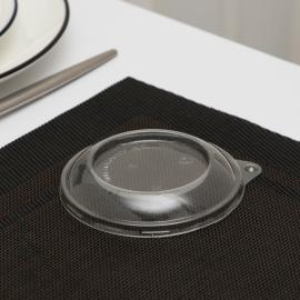 Крышка одноразовая к креманке «Кристалл» на 200 мл, d=10 см, цвет прозрачный, арт.4735644