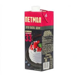 Сливки "Петмол" 33%, 1л,нов