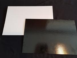 Подложка 39*59 см, h 3,2 мм, лам. черн/жемчуг