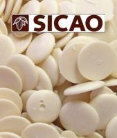 Глазурь для покрытия белая SICAO, (Лауриновая, дропсы), 500 гр