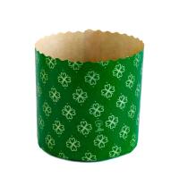 Форма для куличей 110*85, арт.PA11085RG "КЛЕВЕР" зеленая (157 шт/уп)