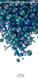 Драже зерновое в глазури БЛЕСК Голубой, синий (3х разм) #774 (1,5кг)