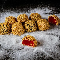 Рис дутый карамельный, мешок 8 кг ФУДМИКС