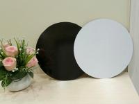 Подложка d 28 см, h 0,8 мм, лам. черн/бел, шт