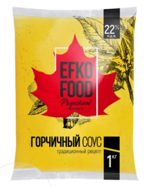 Соус "EFKO FOOD" 22% professional Горчичный, балк 1 кг