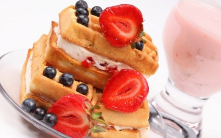 Венские вафли на основе концентрата «Йогуртный пирог»