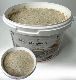 Паста "Крокант Белый шоколад" Пралине хрустящее, ведро 4 кг (ПОД ЗАКАЗ)