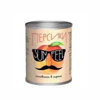 Персики половинки в сиропе 850мл SUNFEEL