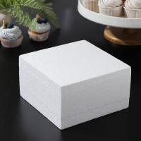 Фальшярус для торта квадратный,25*25 см, h 10 см, арт.7521639