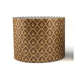 Форма для куличей 134*95, арт.PA13495PEG/2_R "ХВ" коричневый (PEG_R) 166 шт.