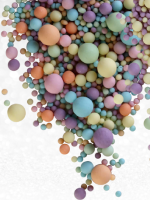 Драже зерновое в глазури ЖЕМЧУГ (желт,оранж,голуб,сирень,изумруд) матовый #088м 1,5кг