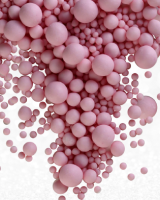 Драже зерновое в глазури ЖЕМЧУГ (розовый) матовый #280м микс размеров 1,5кг