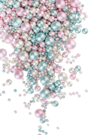 Драже зерновое в глазури БЛЕСК НЕЖНЫЙ (Лазур,роз,белоснежный) 3х разм #814, 50 гр (фасовка ИМ)