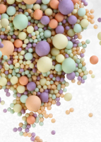 Драже зерновое в глазури ЖЕМЧУГ (изумр.,оранж,сирен.жел.) матов. #296м, 50 гр. (фасовка ИМ)