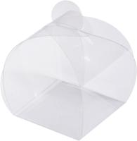 Коробка для конфеты 1 шт "бонбоньерка" 45*45*45 мм ПОЛНОСТЬЮ ПРОЗРАЧНАЯ, арт.049850
