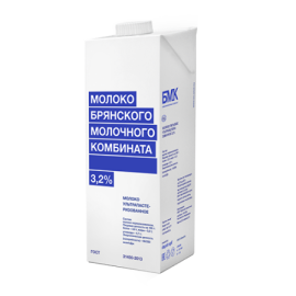 Молоко БМК ультрапастеризованное 3,2%, 1 л TBA edge (12 шт/упак)