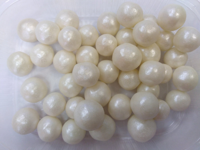 Драже зерновое в глазури 12-13 мм ЖЕМЧУГ серебро "ФБ" #126. 1,5кг