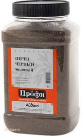 Перец черный молотый 1с ТМ "Перчес", 700 гр, банка (Айдиго)