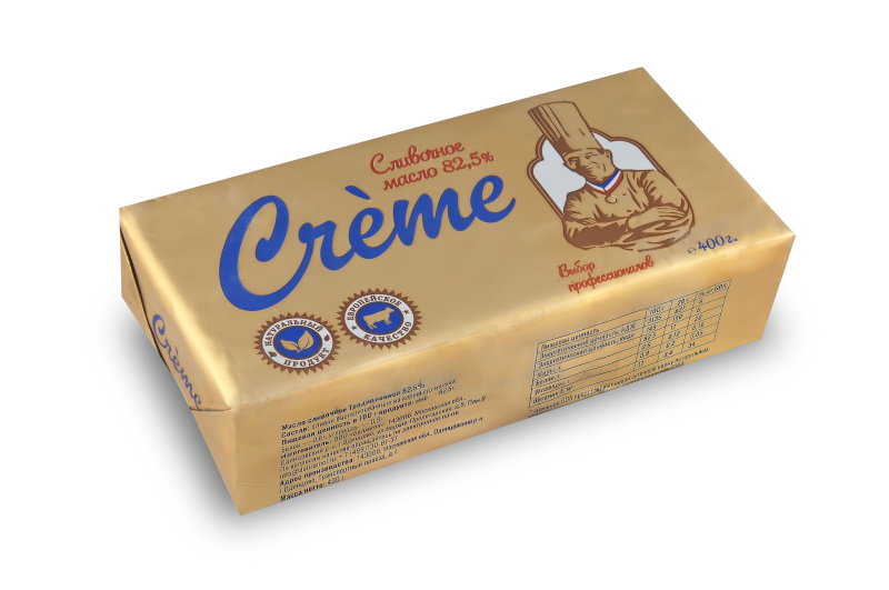 Масло сливочное "CREME" СТО 82,5%, 5 кг