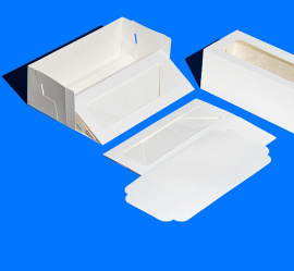 Упаковка с ложементом CAKE ROLL Two Window White 160*120*100 мм