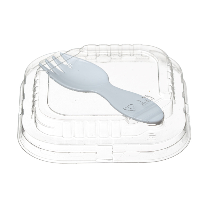 Вилка ложка ПС одноразовая 80 мм белая Х (500 шт/уп)